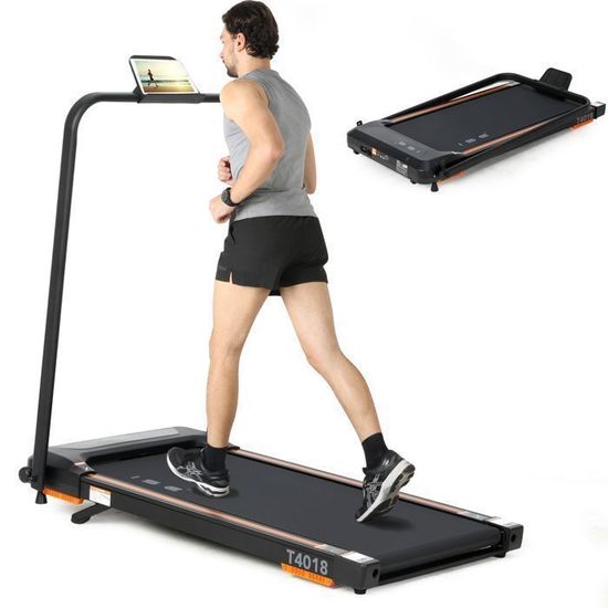 Tapis De Course - Walking Pad 2.5HP - Tapis De Marche Avec Télécommande Et LED, Walking Pad Silencieux - 1-8KM/H Treadmill Compact - Rose