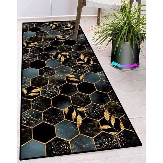 Tapis De Cuisine 60x170cm Antidérapant Anti-Taches - Design Moderne Traditionnel Pour Cuisine, Couloir, Entrée Et Chambre