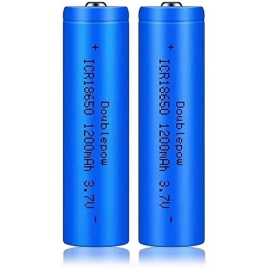 Piles Rechargeables 3.7V 3000mAh NiMH Haute Capacité – Format 18x65 Mm Pour Lampe Frontale, Télécommande, Jouets RC Et Plus