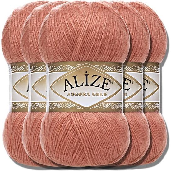 Lot De 3 Pelotes Alize Cotton Gold - Laine Premium Pour Tricot Et Amigurumi Toute L'année - 59 Coloris Au Choix (Kaki)