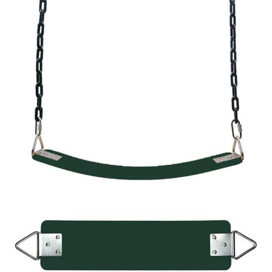 Balançoire EXTSUD Pour Enfants - Siège EVA Souple, Corde Réglable 145-220cm, Support 150kg | Vert