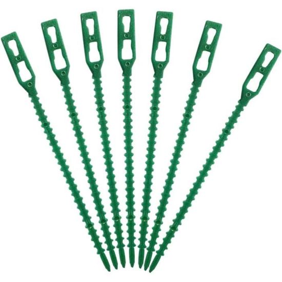 Attaches De Plantes Réglable Attaches De Torsion En Plastique Flexible Attaches De Cable De Jardin Pour Plantes Vignes 17cm 100 Pieces Vert Fonce 96514390