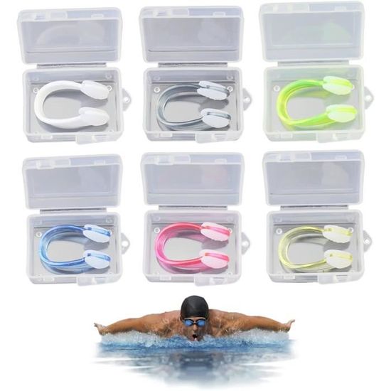 Pince-nez Et Bouchons D'oreille Pince-nez De Natation Pour Adulte Noir