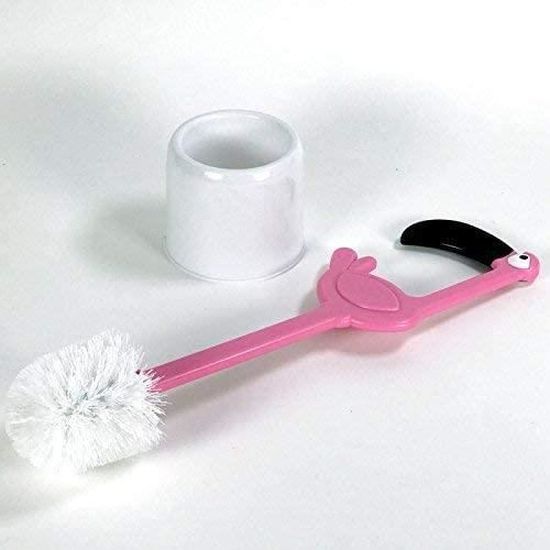Ootb Brosse De Toilette Flamant Plastique Rose Bonbon 12 5 X 12 5 X 47 5 Cm Cdiscount Au Quotidien