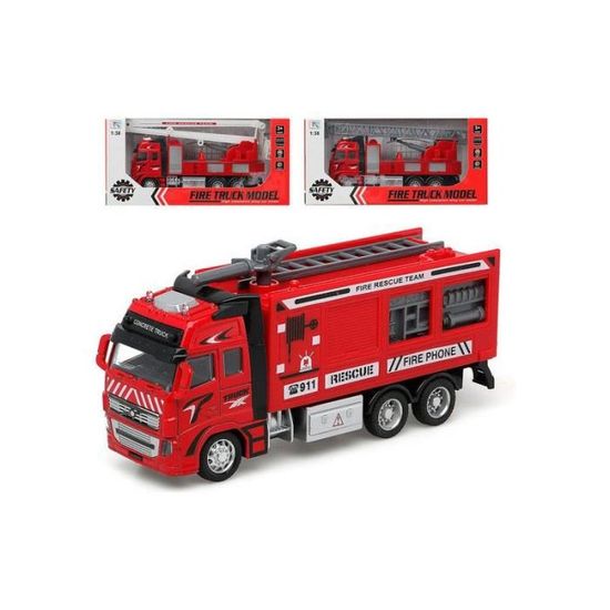 Jouet - BigBuy Fun - Camion de Pompiers Rouge - Pour Enfants de 3+ Ans - Couleur Rouge