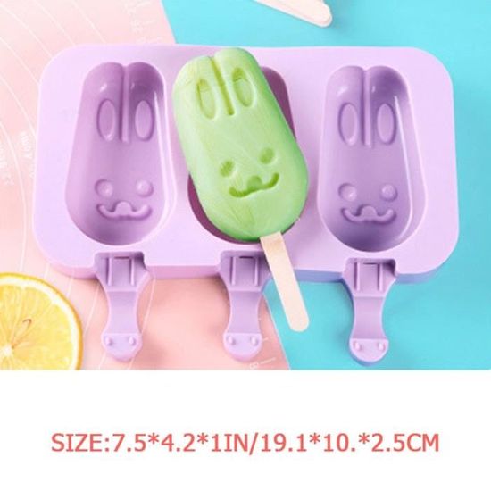 Moules à Glace En Silicone 8 Formes | Avec Bâtons Et Couvercle Crocodile | Réutilisables, Parfaits Pour Enfants - 5