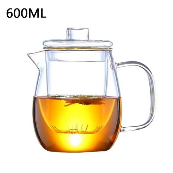 Théière en verre avec filtre / Carafe filtrante Flor 600 ml