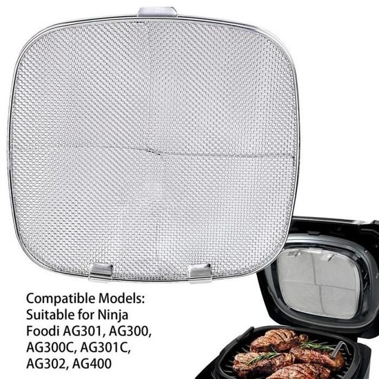 Protection Anti-Éclaboussures Acier Inoxydable Pour Ninja Foodi MAX Et Airfryer AG551EU - Réutilisable, Facile à Nettoyer