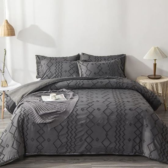 Parure De Lit Blackpink - Housse De Couette + Taies, Microfibre Douce, Fermeture éclair - 9