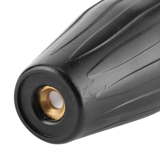 Buse Turbo Haute Pression 3600 PSI - Jet Rotatif 0° + Grand Angle - Connexion Rapide 1/4" - Pour Nettoyeur Voiture, Sol, Bateau