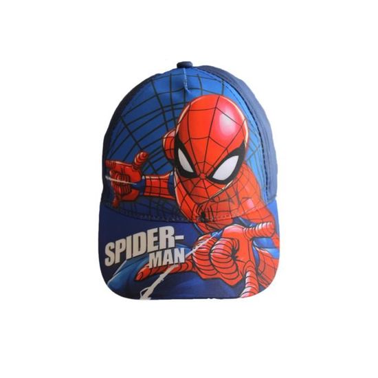 Casquette Spiderman Bleu Foncé - Taille Unique - Garçons - Neuf Avec étiquettes