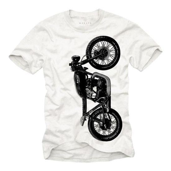 T-shirt Billy Eight Bad Café Racer manche courte,coupe homme