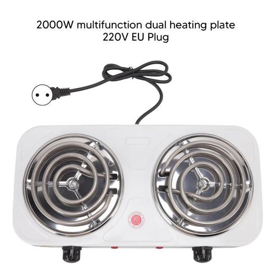 Plaque De Cuisson Electrique Wiltec Double Plaque Chauffante 2000