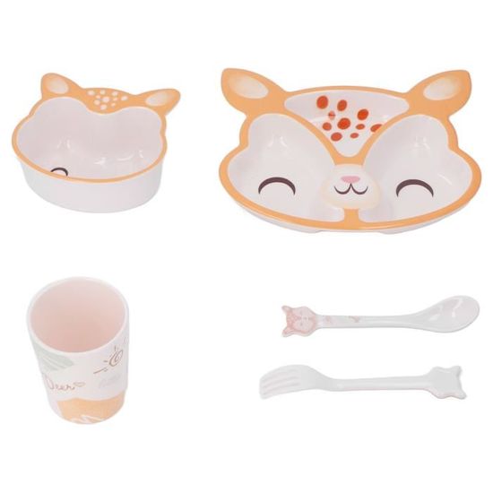 Set De 4 Cuillères Pour Enfants LÄSSIG GEO - Sans BPA Et Mélamine, En Biocomposite Biosourcé >85% - Lavable Lave-vaisselle | Vaisselle Bébé éco-responsable