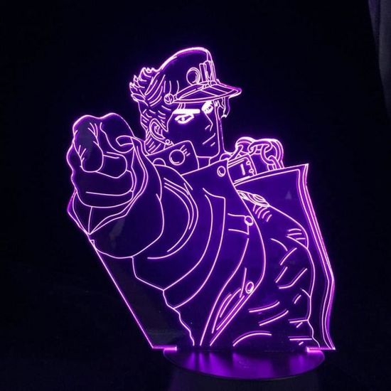 ZGSBT 3D Illusion Lampe Jujutsu Kaisen - LED Nachtlicht Mit Satoru Gojo Design