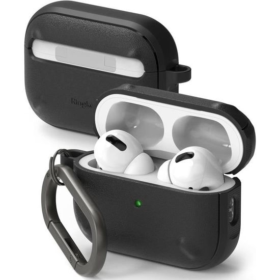 Coque Armor Elago Pour AirPods Pro 2 - Protection Chocs, Lanière, Charge Sans Fil - Stone