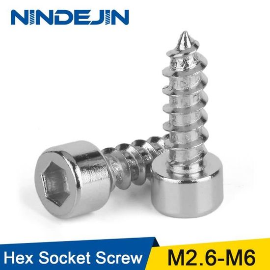 Vis de cheville de boulon de suspension à double extrémité, vis à bois