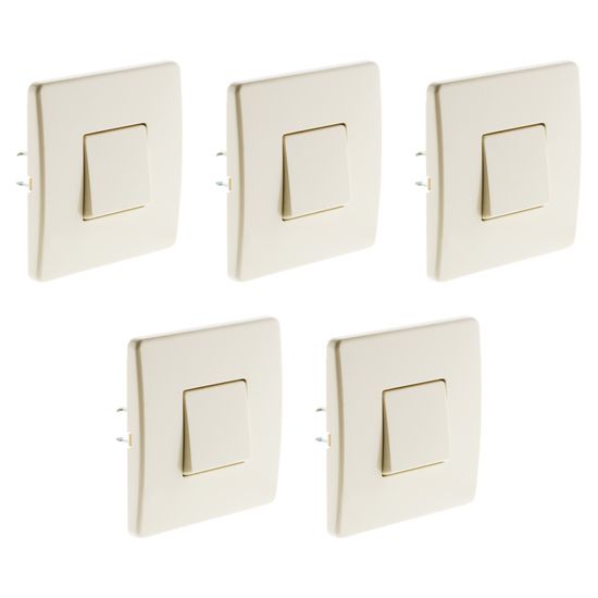 Lot De 5 Boutons Poussoirs Ronds à Clipser - Pour Tiges De Nivellement En Aluminium, Diamètre 13 Mm