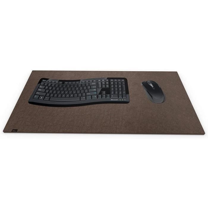 Luxflair Sous-main design XXL en feutre gris foncé (40x80 cm) - Moderne, antidérapant et lavable. Parfait pour le bureau et la maison Luxflair Sous-main design XXL en feutre gris foncé (40x80 cm) - Moderne, antidérapant et lavable. Parfait pour le bureau et la maison