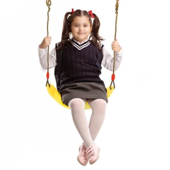 Balançoire Élastique Enfant Et Adulte Bleu – Siège EVA Souple Réglable, Charge Max 150 Kg, Crochet S Sécurisé