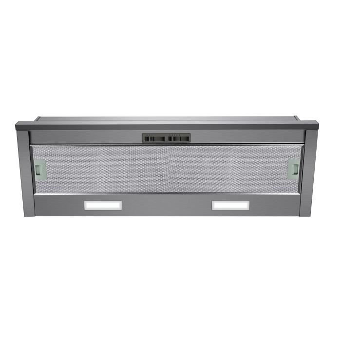 AMSTA AMHT90X - Hotte Téléscopique - 90 cm - 315 m3 - Classe B - Recyclage ou Evacuation - Garantie 3 ans