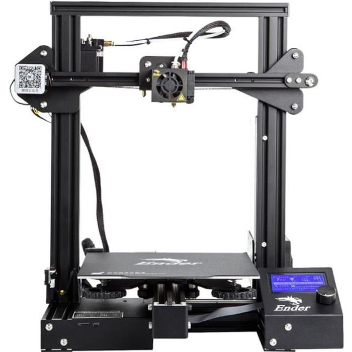 Imprimante 3D Maison DIY Kit Creality3D Ender-3 Pro Cadre en acier 220 x 220 x 250mm Écran LCD Haute précision