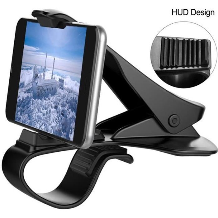 Support Téléphone Voiture Universel Portable Fixation Puissante Tableau De Bord Pare-Brise Clip pour iPhone 6 7 8 X Huawei Samsung