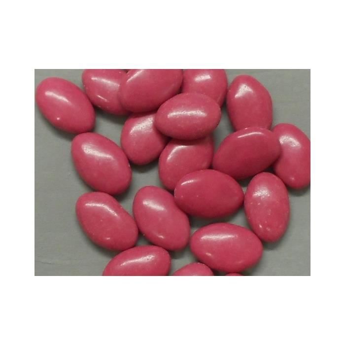 500 g Dragées chocolat Fushia 70% cacao