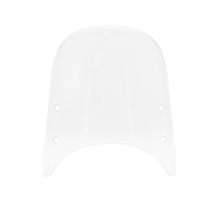 Noir - clair - fumée Motos Custom Compact Sport Déflecteur De Vent Rétro Universel Pare-Brise Phare Déflecteur De Vent Transparent