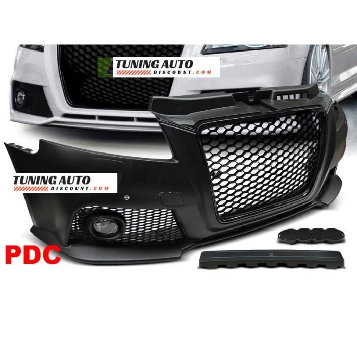 Pare-choc avant Audi A3, 08-12 rs style noir pdc ( 26589 )