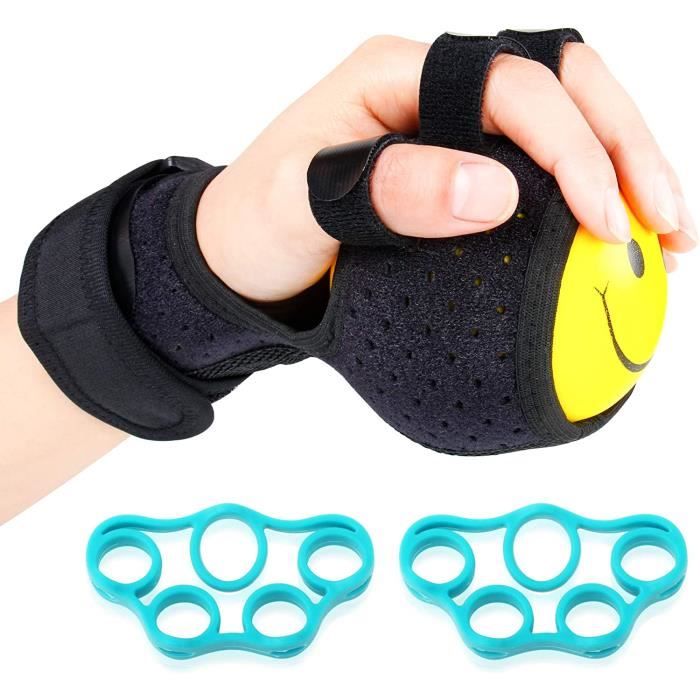 musculation doigts,Anti-spasticity Attelle de boule à la main la Gêne fonctionnelle doigt Orthèse Main d'exercice de rééducation