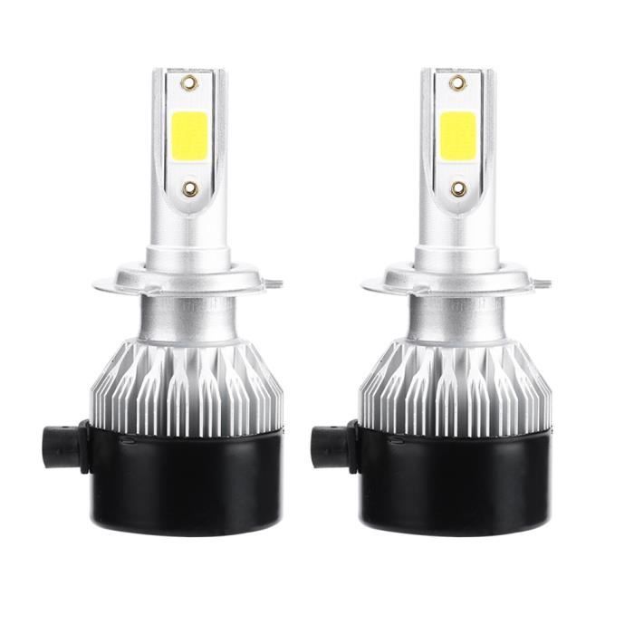 Kit de mini phare automatique de la voiture 2pcs LED, ampoules super lumineuses 55W 6000K de phare pour H7