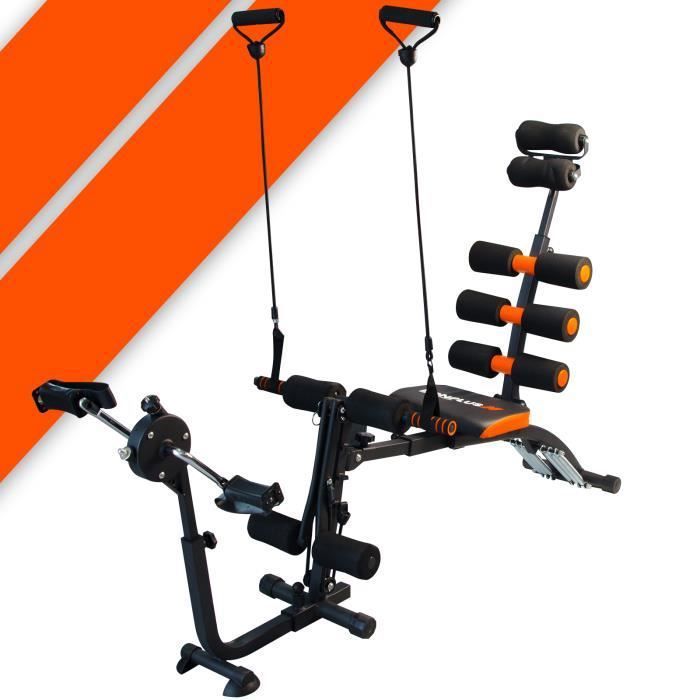 Bonplus BP | Wonder Master Bike | Banc réglable | Banc de Musculation Utilitaire | 22 Exercices En 1 | Comprend des Pédales