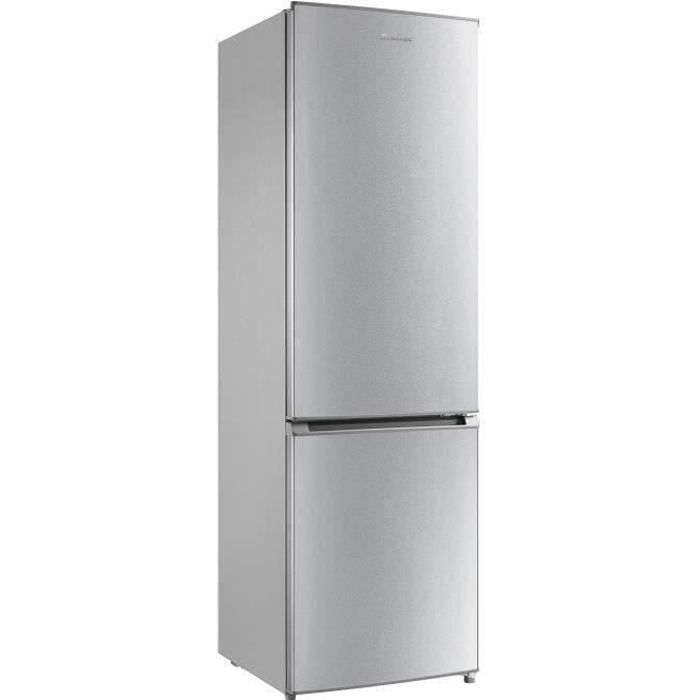 BRANDT BC8511NS Réfrigérateur Combiné - 268L - No Frost - L54,5 x P62,5 cm - Silver