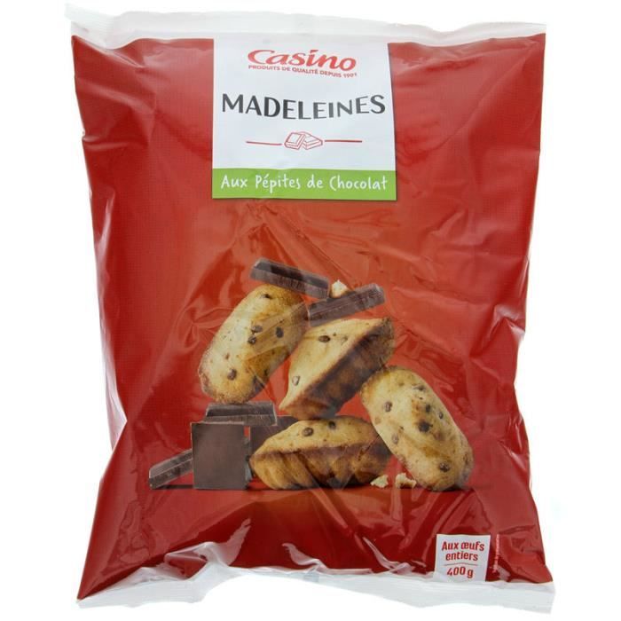 Madeleines aux Pépites de chocolat - 400 g