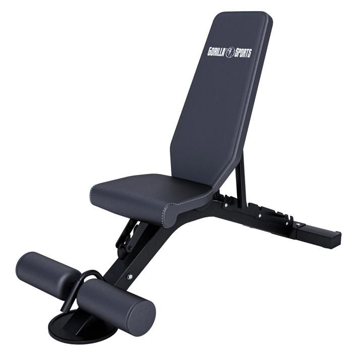 Banc de musculation réglable et inclinable 156 x 51 x 114 cm - Banc d'entraînement incliné-décliné 8 positions - Jusqu'à 400 KG