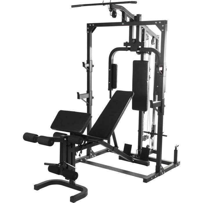 Home Gym Gorilla Sports avec Banc Réglable Séparé