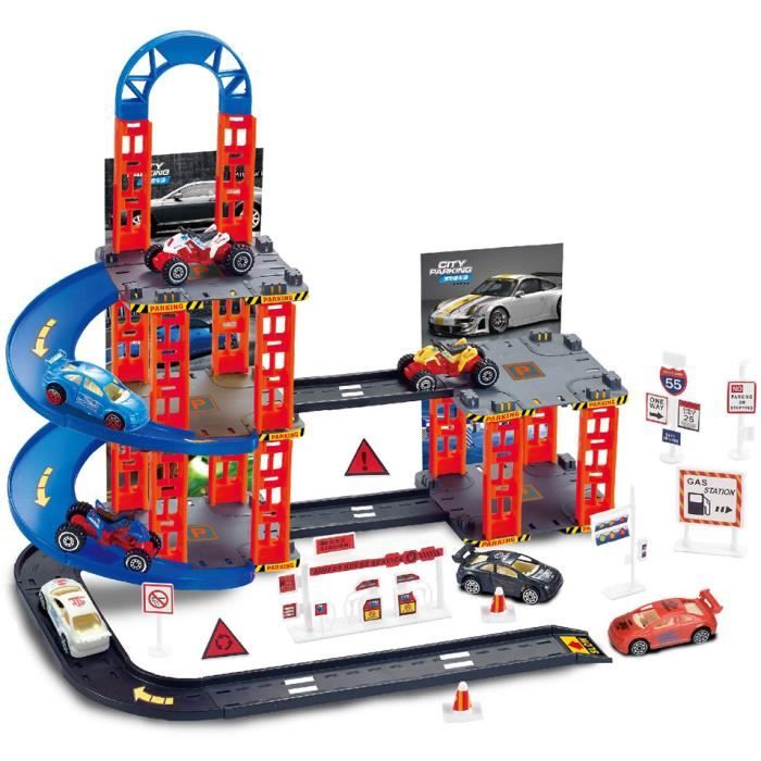 Luna set de jeu Garçons de parking noir/rouge/bleu 55 pièces