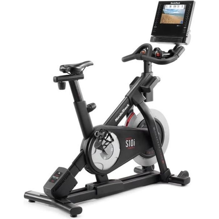 NORDICTRACK Vélo d'appartement Commercial S10i Connecté iFIT/ Écran tactile HD 10” / Inclinaison de -10% à +20%