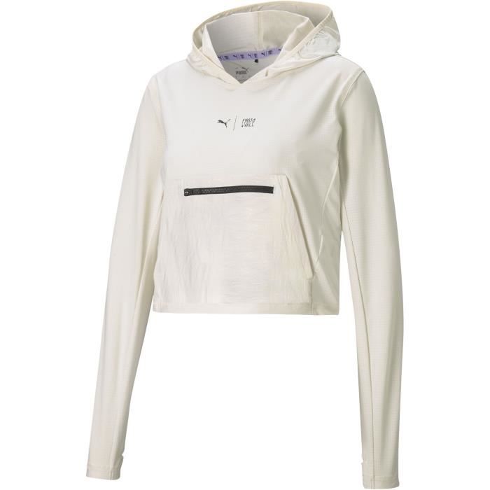 Sweat à capuche - PUMA - First Mile - Blanc