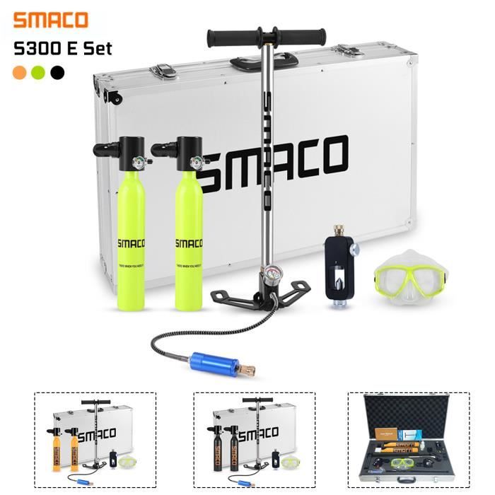 Bouteille d'oxygène Kit de Plongée Equipment de Plongée Pompe à Air Haute Pression Boîtier en Aluminium vert