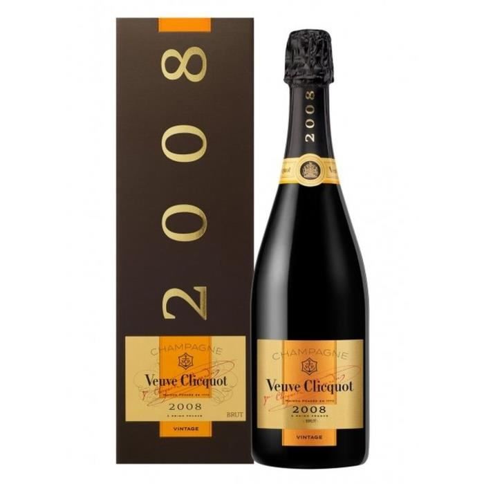 Champagne Veuve Clicquot Vintage 2008 ave étui Brut - 75 cl