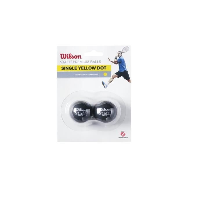 Balle Wilson Staff squash point jaune - noir/jaune - TU