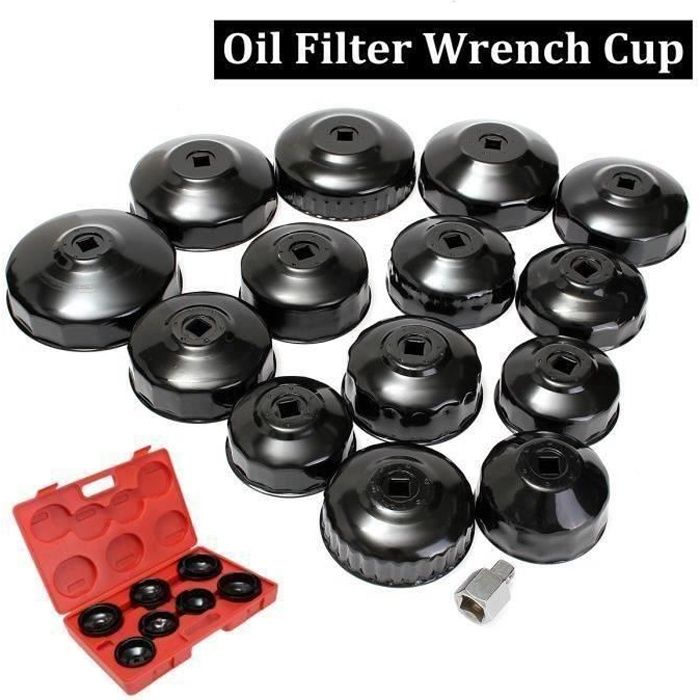 TL35469-Kit 14pcs Clé à Cloche Filtre Huile Voiture Outil Aa45806