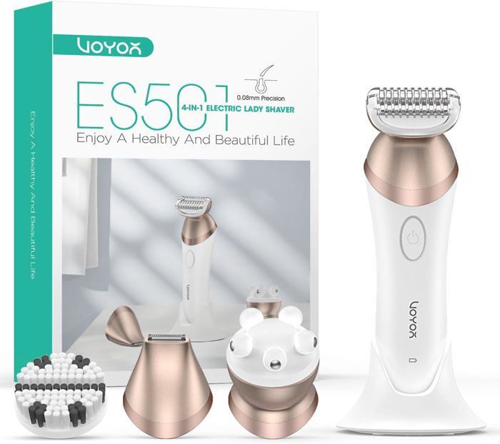 Rasoir Electrique Femme Multifonction 4 En 1 Tondeuse Bikini Rechargeable Smooth Sans Douleur