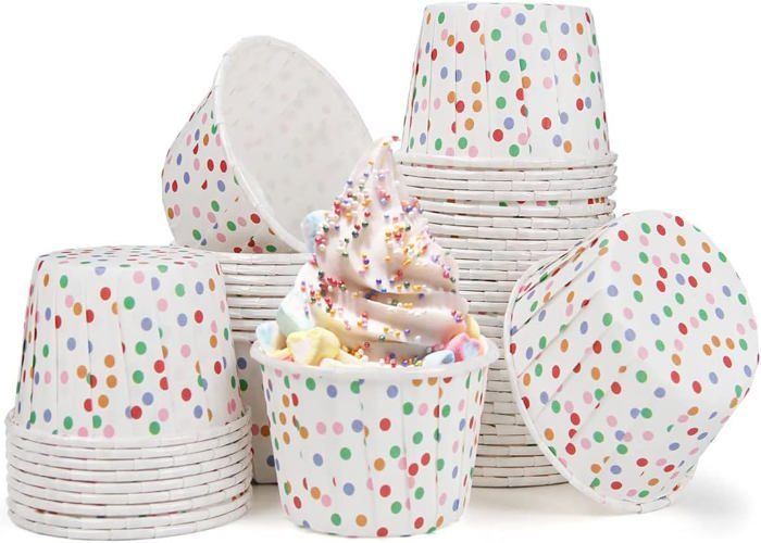 Lot De 50 Moules à Muffins Papier Kraft - Taille 60x70x55 Mm - Résistants Huile Et Chaleur (220°C) - Pour Fêtes, Mariage
