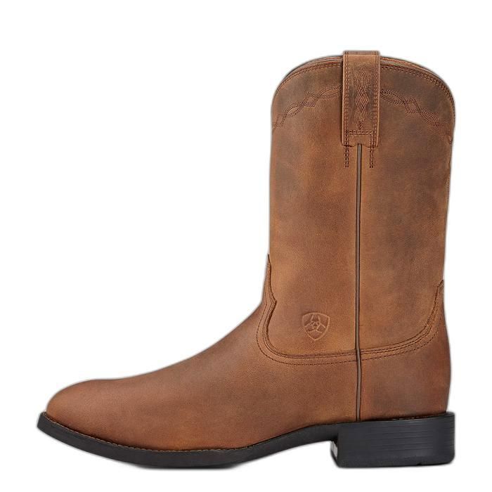 Bottes western en cuir Ariat Heritage Roper - distressed brown Bottes western en cuir Ariat Heritage Roper - distressed brown