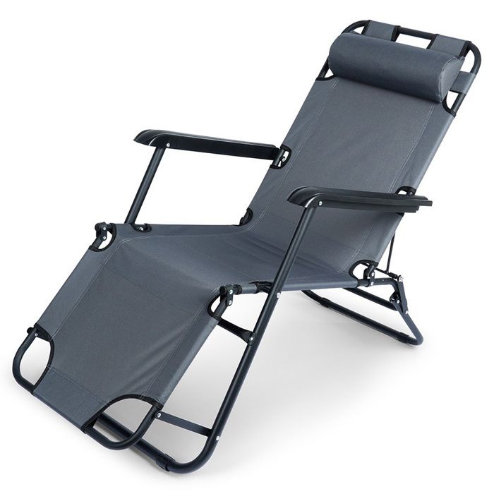 KADAX Chaise longue Tulon, Chaise de plage en bois, Bain