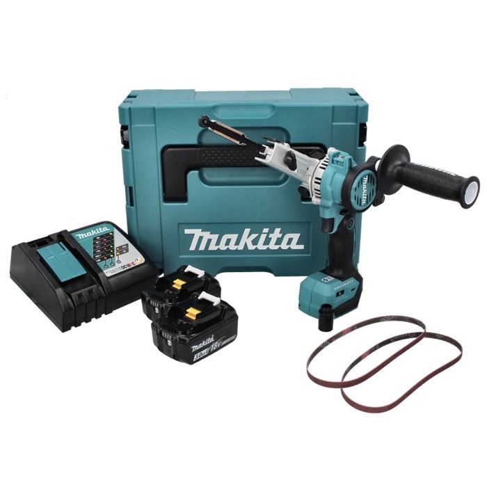 Makita DBS 180 RFJ à bande sans fil 18 V 9 x 533 mm Brushless + 2x batterie 3 0 Ah + chargeur + Makpac - vue 2