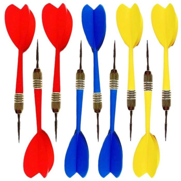 9 pièces Fléchettes en Plastique avec Pointes Métalliques,Convient aux 9 pièces Fléchettes en Plastique avec Pointes Métalliques,Convient aux